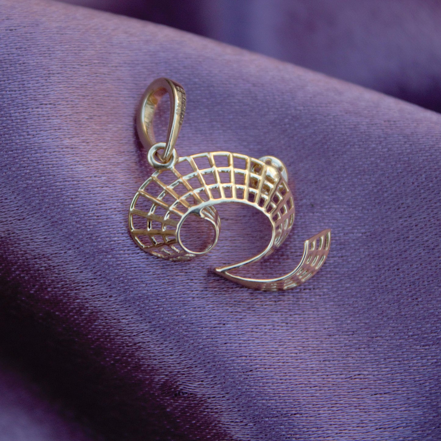 18K Solid Yellow Gold Pendant Without Chain, Seven Stone Alphabet Real Diamond Pendant, Elegant Charm Gold Pendant Gift For Special One