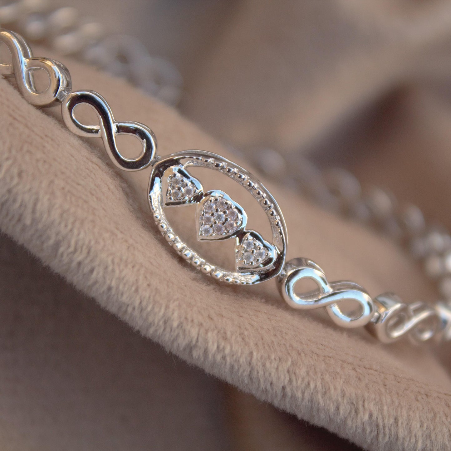 925 Sterling Silver Moissanite Bracelet, White Moissanite Jewelry for Her, 7.5 Inches Minimalist Bracelet, Designer Bracelet, Birthday Gift