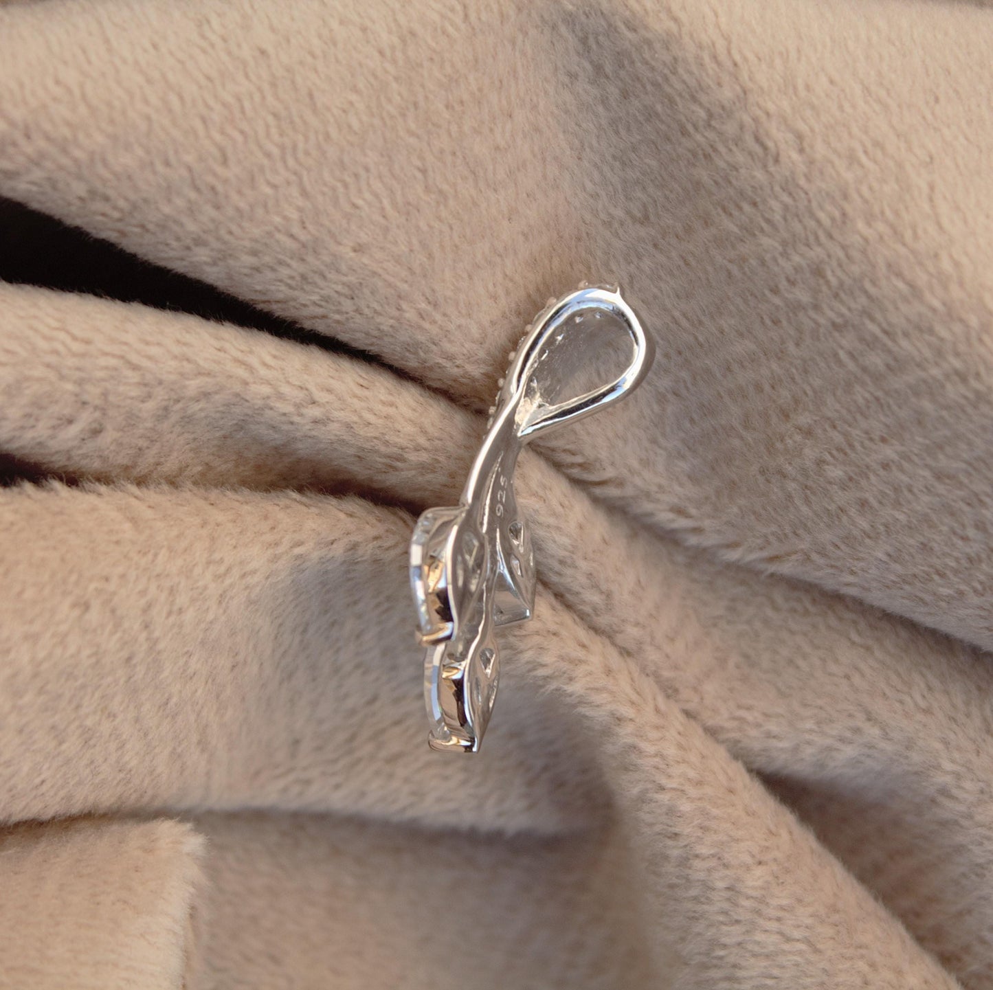 Pear Cut Moissanite Pendant, 925 Sterling Silver Charm Pendant, Designer Moissanite Jewelry, Handmade Prong Set Pendant, Gift for Sister