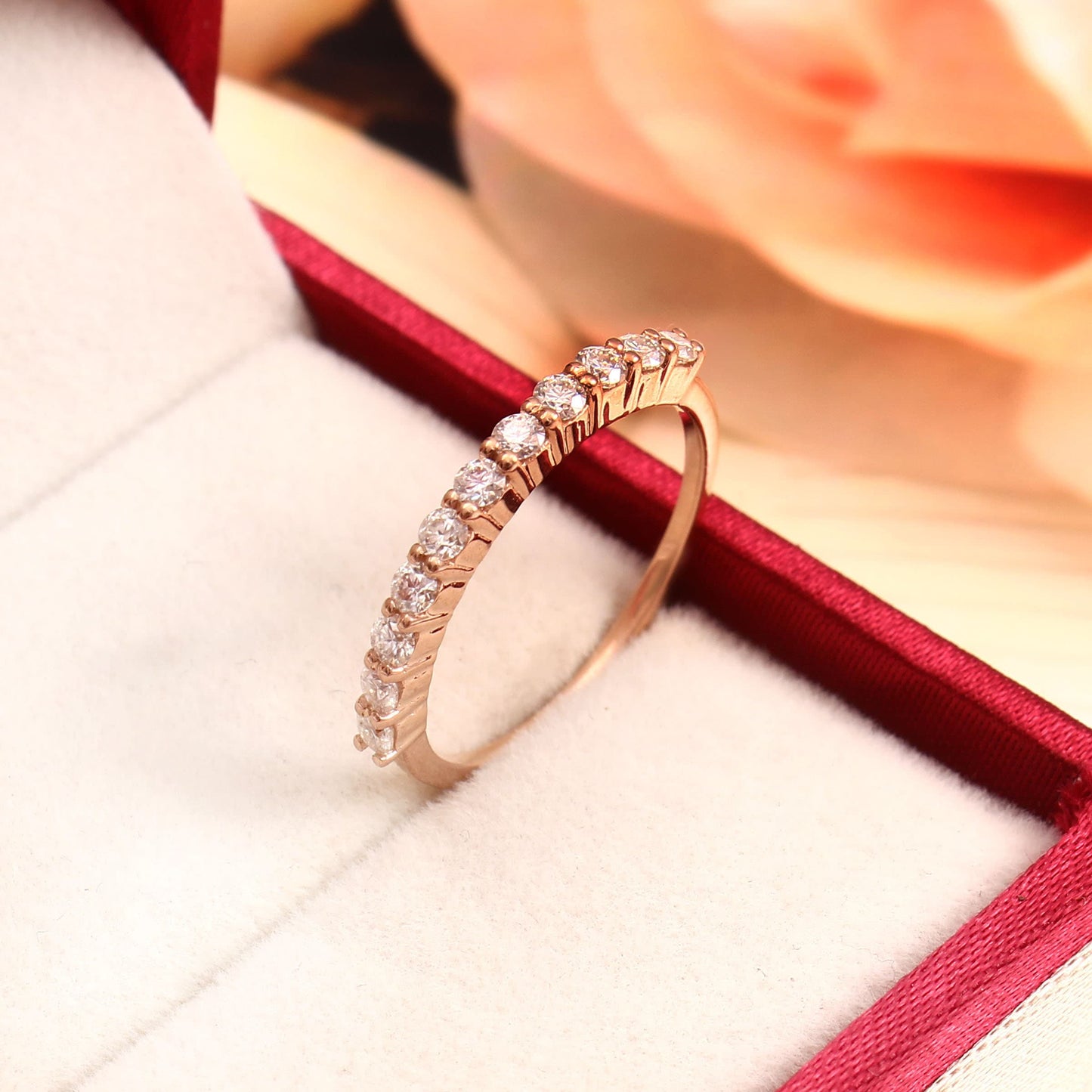 2MM Half Eternity Band - Lab diamond