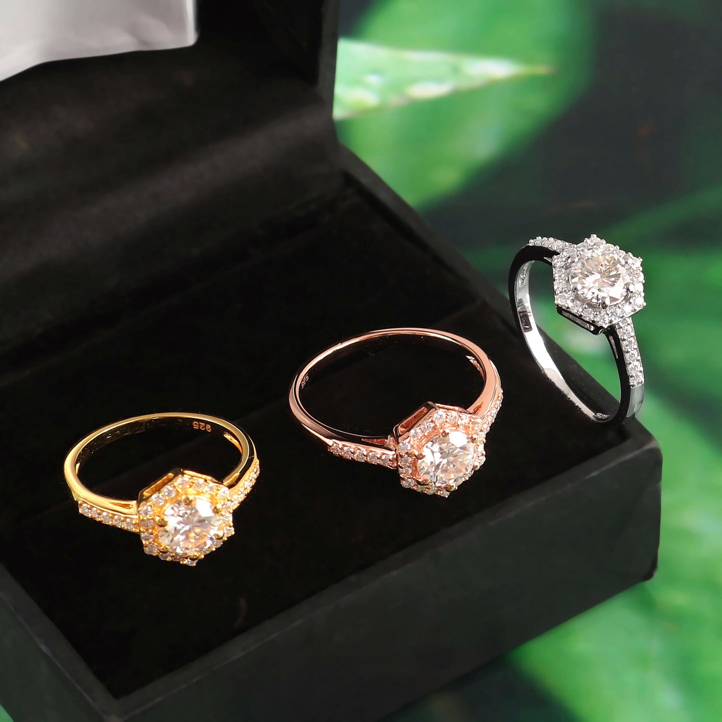 1 carat tcw round lab diamond ring