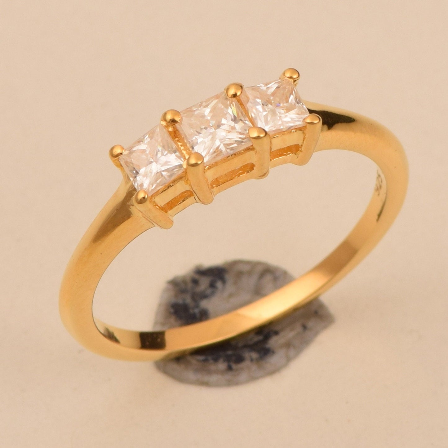 Square Princess cut Lab Grown Diamond ring