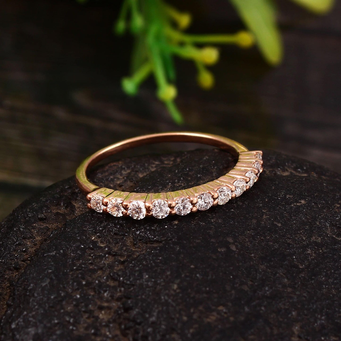 2MM Half Eternity Band - Lab diamond