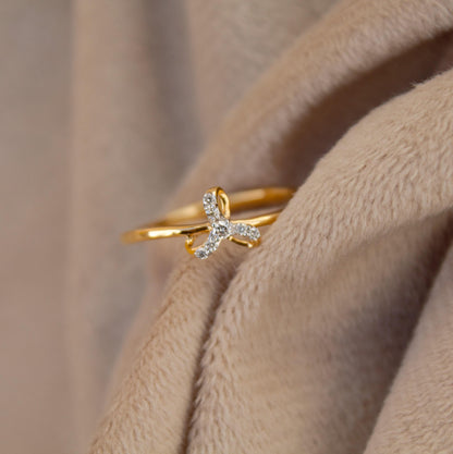 18K Real Gold Diamond Ring, H-I Color SI Clarity for Anniversary Gift, Seven Stone Natural Diamond Ring, Melee Natural Diamond Gold Ring