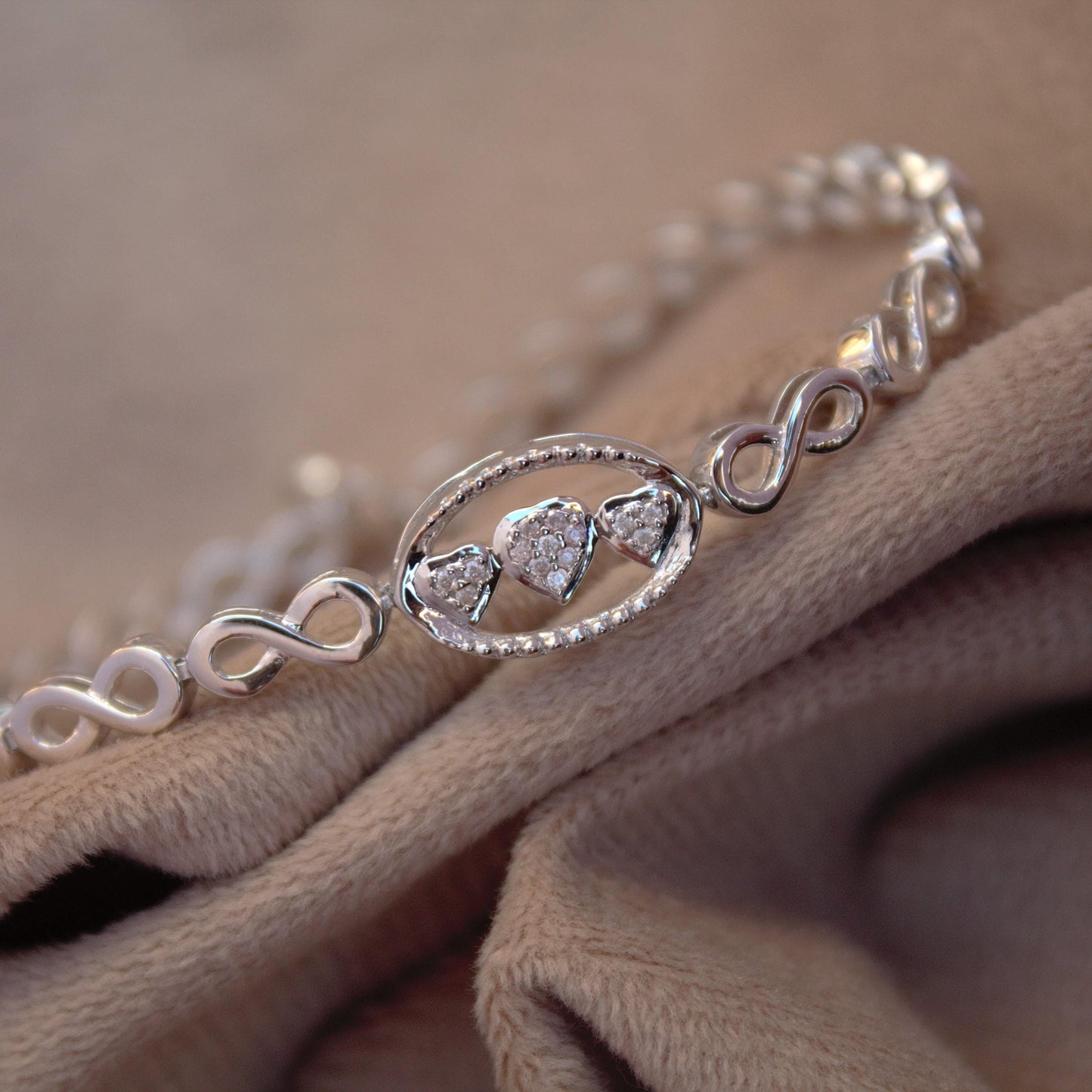 925 Sterling Silver Moissanite Bracelet, White Moissanite Jewelry for Her, 7.5 Inches Minimalist Bracelet, Designer Bracelet, Birthday Gift