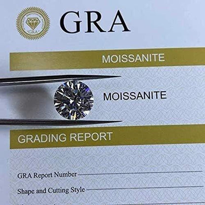 GRA Certified Moissanite Loose Stones, Pear Cut Moissanite D Color VVS 1 Grade Stone for Wedding or Engagement Jewelry, Pear Shape Stones