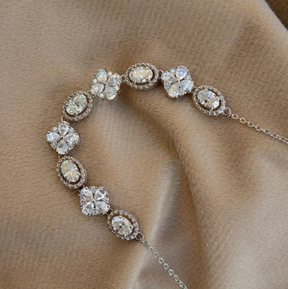 925 Solid Sterling Silver Moissanite Necklace, Minimalist Chain Necklace for Women, White Moissanite Jewelry, Handmade Silver Necklace Gift