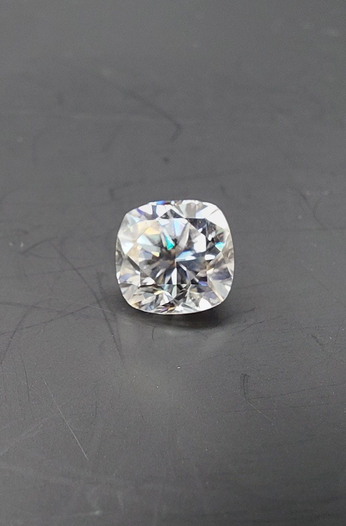 5 carat Cushion Shape Moissanite - 10 MM Moissanite for Jewelry Making - D Color VVS1 Alternative Diamond Stone with GRA Certificate