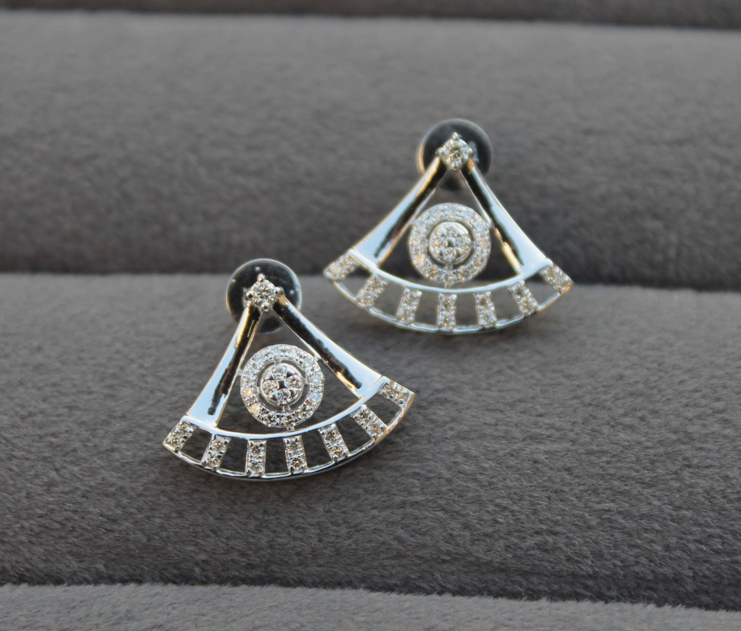 Minimalist Gold Diamond Jewelry, Natural Diamond Necklace Earring for Bride, Available in White Gold, Yellow Gold, Rose Gold, IGI Certified