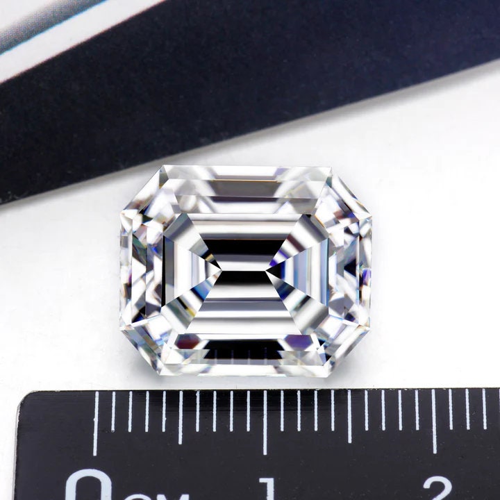 Emerald Cut Octagon Moissanite Gemstone, Jewelry Making Loose Gemstone, All Gemstone Sizes Available, High Quality Loose Gemstone