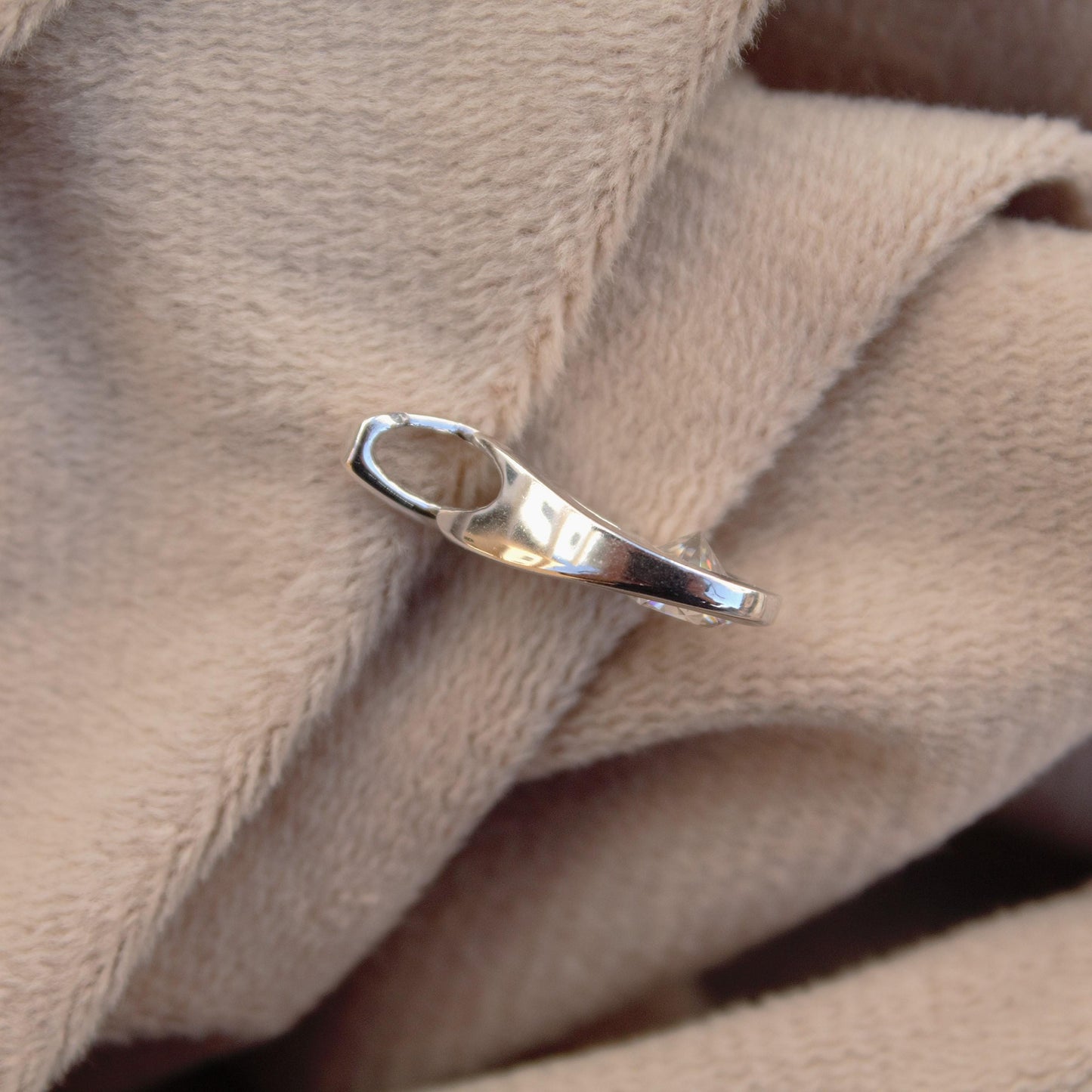 Stunning Moissanite 925 Sterling Silver Pendant, Round Cut Stone Pendant for Women, Dainty Silver Pendant, Solitaire Pendant Gift for Her