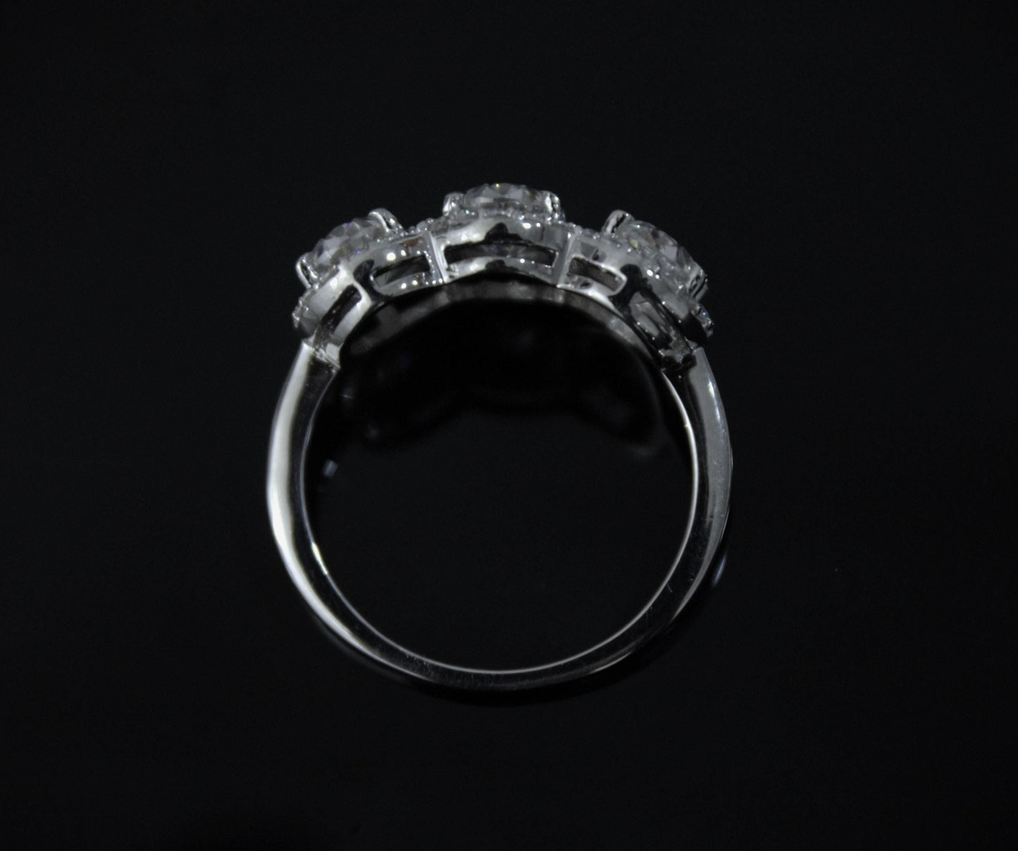 Oval Cut Moissanite White Stone Ring, Wedding/Engagement Ring for Bride, Statement Silver Moissanite Jewelry, Anniversary Gift for Wife