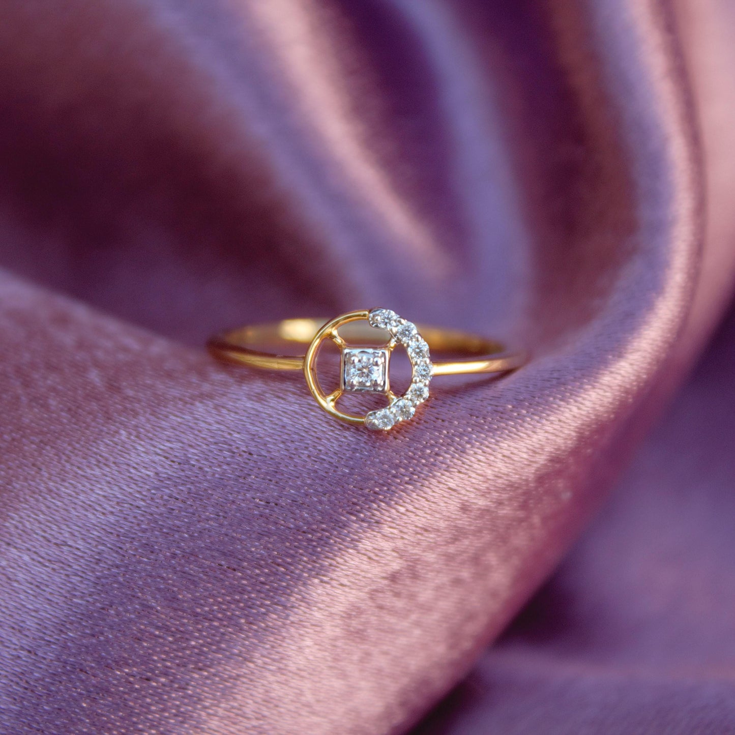 5.75 US Gold Diamond Ring, 18K Solid Gold With IGI Certified Diamond Jewelry, Real Diamond Minimalist Ring, Designer Ring For Birthday Gift