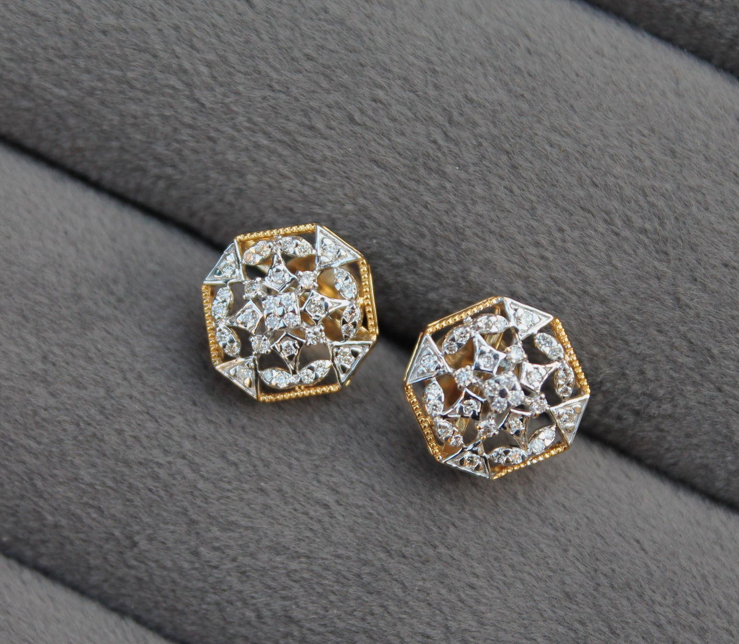 Luxury IGI Certified Diamond Set, VS-SI Diamond Gold Necklace & Earring, Bridal Jewelry Gift in 18K Yellow Gold Pendant Necklace Earring Set