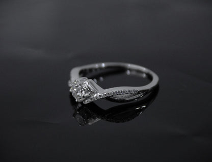 Silver Moissanite Dainty Ring for Wedding Gift, White Stone Ring, Designer Minimalist Ring, Moissanite Jewelry, Perfect Gift for Bridesmaids