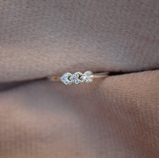 Minimalist Silver Cubic Zircon Ring, Thin Stackable Ring, Silver CZ Ring, 925 Sterling Silver Ring, Vintage Ring for Girls, Graduation Gift