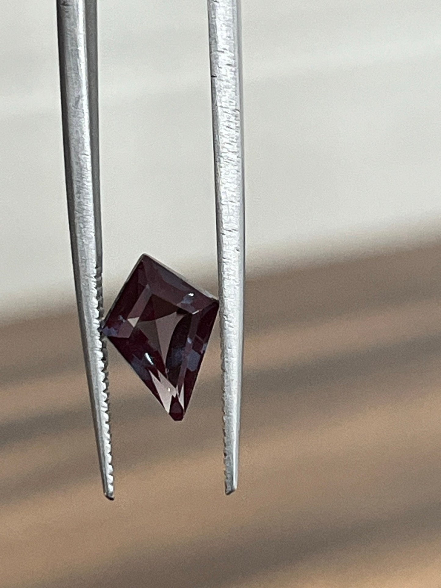 Lab-Created Alexandrite Color Changing Stone, Kite Shape Stone for Jewelry Making, 3X6mm to 8X6mm Sizes Available, Top Quality Faceted Stone