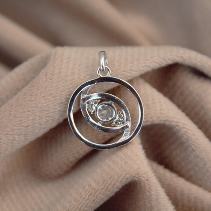 Elegant Sterling Silver Moissanite Pendant, Round Cut Moissanite Stone Pendant for Women, 925 Solid Silver Pendant, Wedding/Anniversary Gift