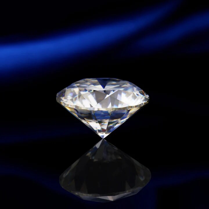 Round Moissanite Stone with GRA Certificate  - 4 MM to 18 MM - H&A round moissanite, gra Certified Round Moissanite,