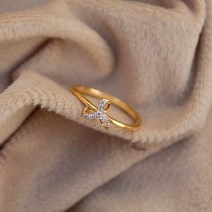 18K Real Gold Diamond Ring, H-I Color SI Clarity for Anniversary Gift, Seven Stone Natural Diamond Ring, Melee Natural Diamond Gold Ring