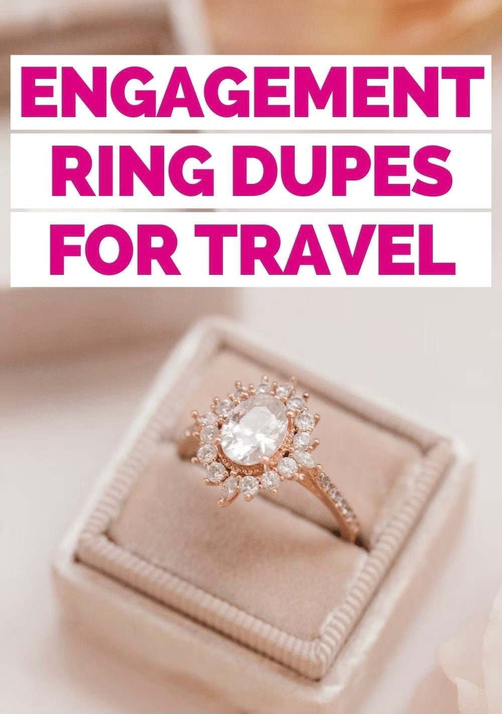 Travel ring - DIGITAL LISTING (not physical product) ring copy, Fake engagement ring, wedding ring, ring for travel, Cheap placeholder ring