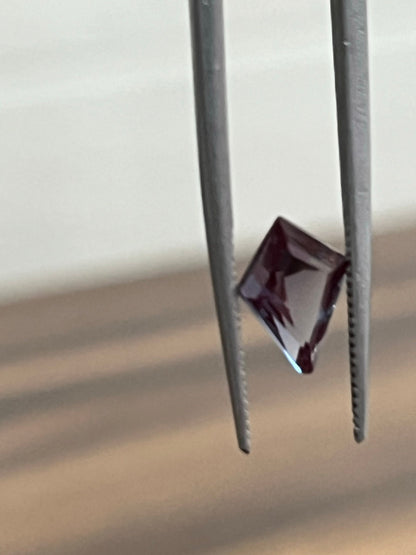 Lab-Created Alexandrite Color Changing Stone, Kite Shape Stone for Jewelry Making, 3X6mm to 8X6mm Sizes Available, Top Quality Faceted Stone