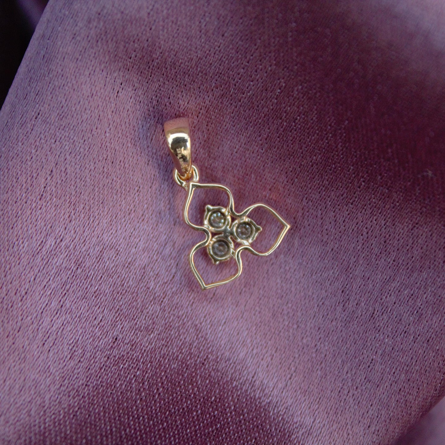 IGI Certified Diamond Jewelry, Pendant Without Chain for Gift, April Birthstone Jewelry, Natural Diamond Gold Pendant Without Chain for Her