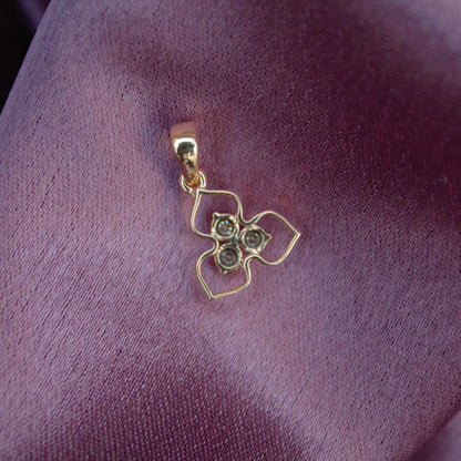 IGI Certified Diamond Jewelry, Pendant Without Chain for Gift, April Birthstone Jewelry, Natural Diamond Gold Pendant Without Chain for Her