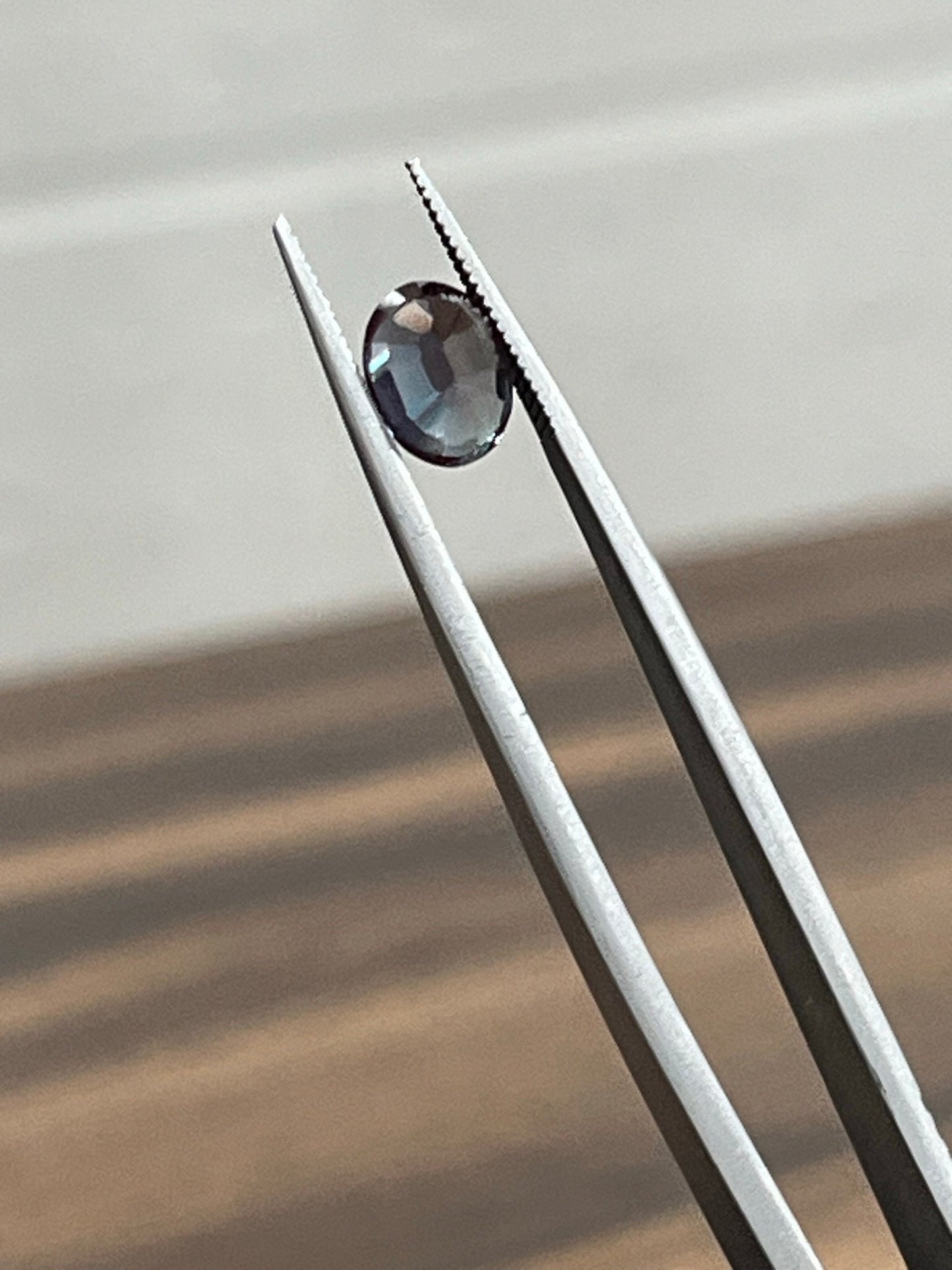 Lab-Created Alexandrite Oval Cut Stone, 3X4mm to 10X12mm Sizes Available, Faceted Stone Jewelry Making Supplies, Color Changing Stone