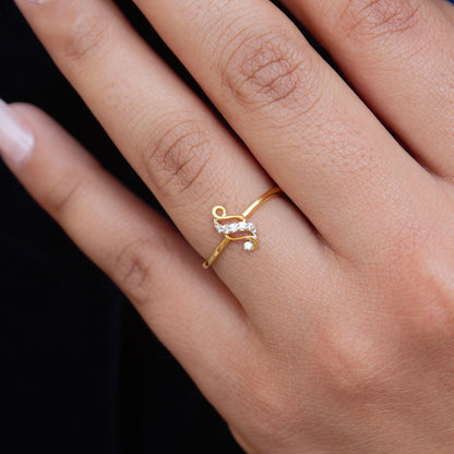 Real 18K Solid Gold Ring, Natural Diamond Ring, Dainty Engagement Ring, Elegant Gift for Her, Unique Promise Ring, IGI Certified Jewelry