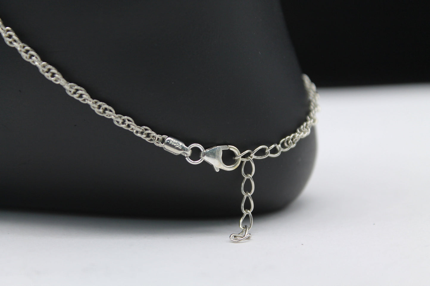 Moissanite Anklet For Women, 925Sterling Silver Anklet, Faceted Moissanite Jewelry, Handmade Single Stone Anklet, Perfect For Christmas Gift