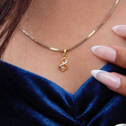 18K Solid Gold Dainty Pendant, IGI Certified Diamond Jewelry, Graduation Pendant Gift For Daughter, Natural Diamond Minimalist Pendant