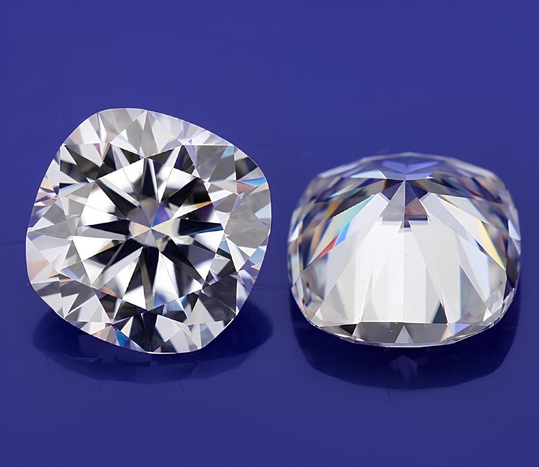 2 carat Cushion Moissanite - 7.5 MM Cushion Cut Loose Moissanite - D Color VVS1 Diamond Stone with GRA Certificate