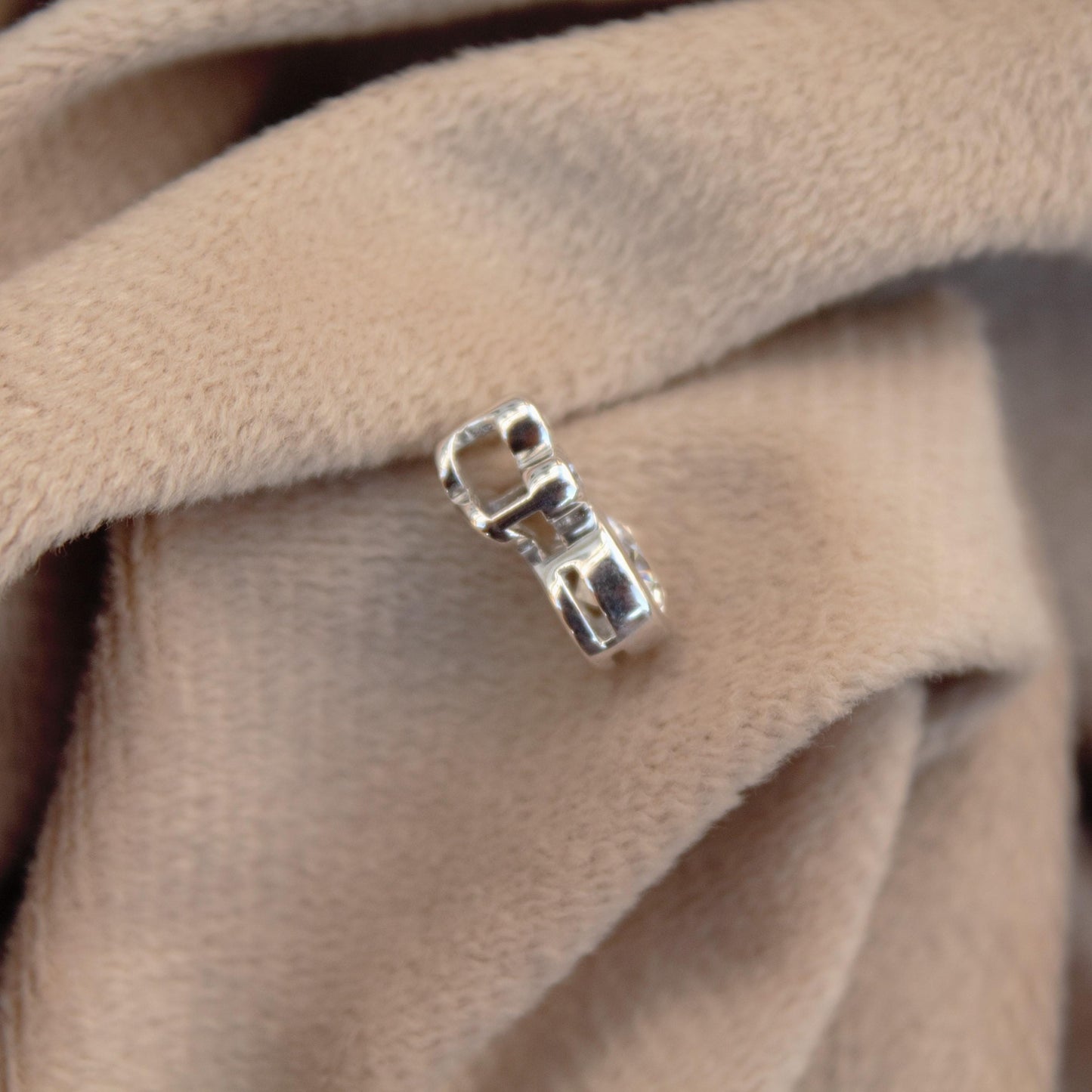 Round Shaped Moissanite White Stone Pendant, Bezel Setting Pendant for Women, 925 Sterling Silver Pendant, Perfect Mother's Day Gift for Mom