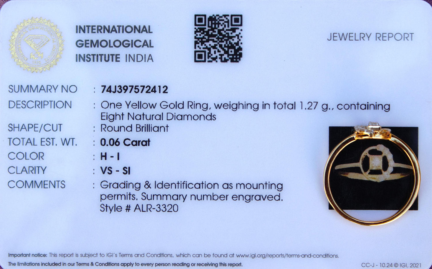 5.75 US Gold Diamond Ring, 18K Solid Gold With IGI Certified Diamond Jewelry, Real Diamond Minimalist Ring, Designer Ring For Birthday Gift