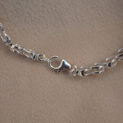 925 Sterling Silver Moissanite Bracelet, White Moissanite Jewelry for Her, 7.5 Inches Minimalist Bracelet, Designer Bracelet, Birthday Gift