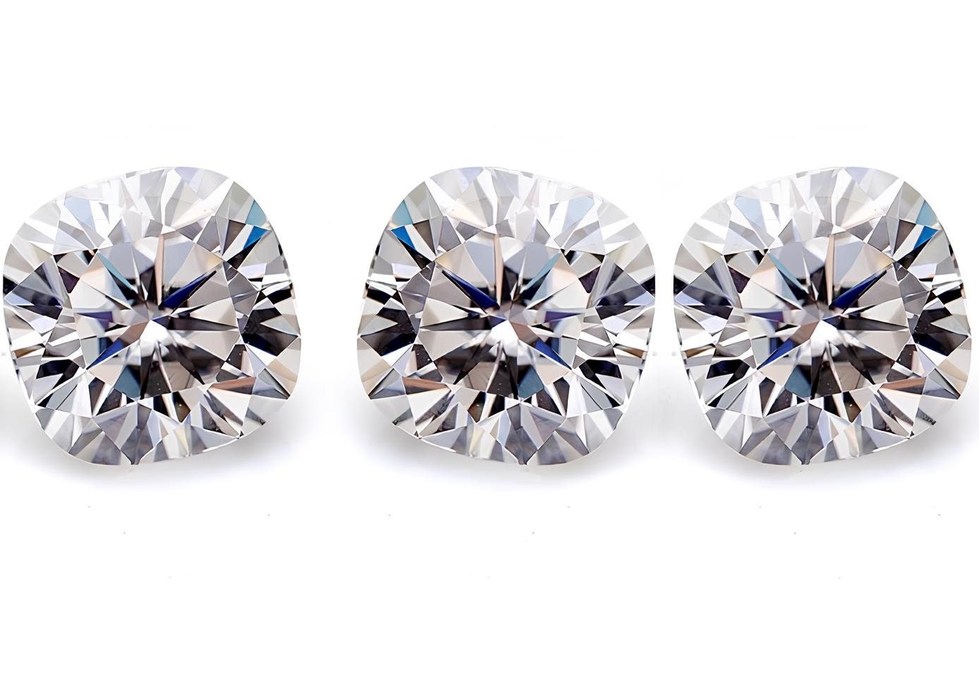 2 carat Cushion Moissanite - 7.5 MM Cushion Cut Loose Moissanite - D Color VVS1 Diamond Stone with GRA Certificate