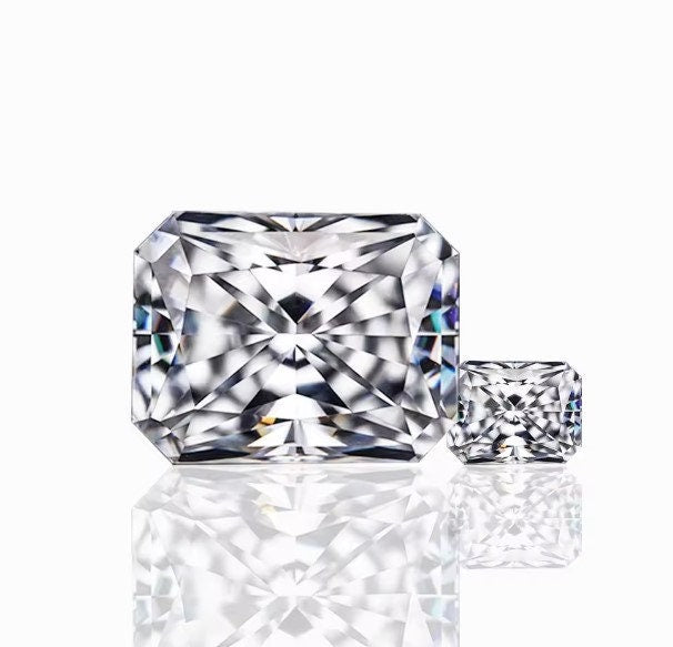 7X10 MM Radiant Cut Stone, Loose Moissanite For Pendant- Earring- Ring Making, 3 Carat Stone, Excellent Cut Gemstone, Radiant Shape Stone
