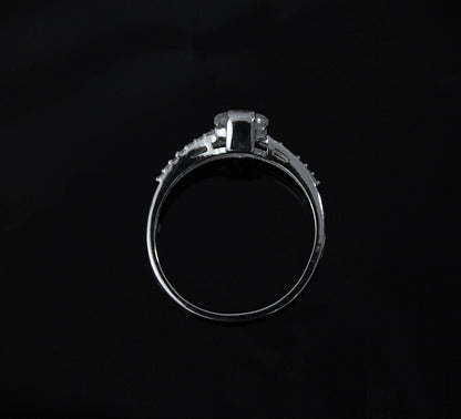 Moissanite 925 Sterling Silver Ring, Trillion Cut Stone Ring, Classic Solitaire Ring, Moissanite Jewelry, Trillion Shape Ring, Proposal Ring