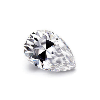 GRA Certified Moissanite Loose Stones, Pear Cut Moissanite D Color VVS 1 Grade Stone for Wedding or Engagement Jewelry, Pear Shape Stones