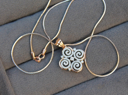 HIJ Color SI Clarity Diamond Jewelry Set,