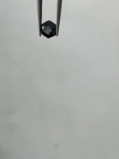 Alexandrite Color Changing Stone, Hexagon Cut Stone, 4mm to 9mm Sizes Available, Best Quality Lab Created Loose Stone for Jewelry Making