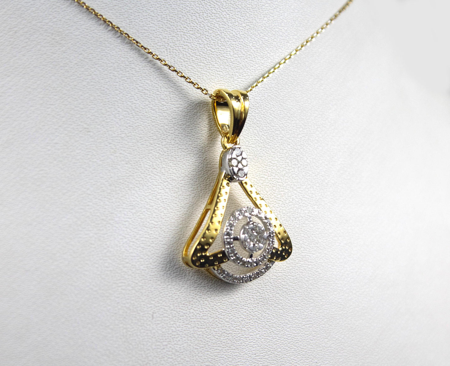 Diamond Necklace Earrings Set, Dainty Gold Jewelry for Engagement, IGI Certified 18K Gold Necklace with Earrings, Birthday Gift for Her