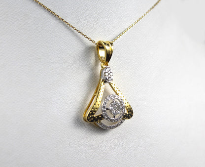 Diamond Necklace Earrings Set, Dainty Gold Jewelry for Engagement, IGI Certified 18K Gold Necklace with Earrings, Birthday Gift for Her