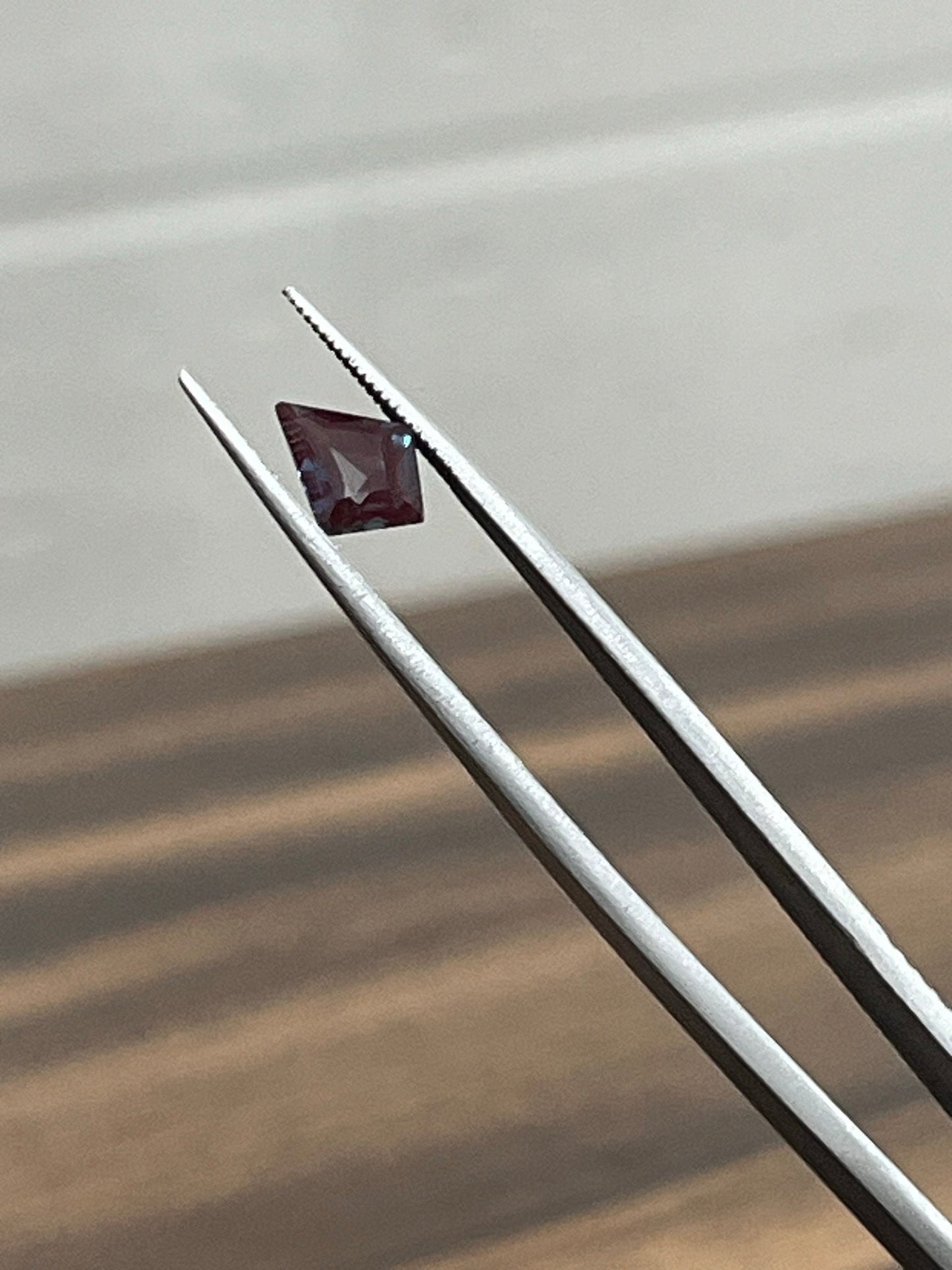 Lab-Created Alexandrite Color Changing Stone, Kite Shape Stone for Jewelry Making, 3X6mm to 8X6mm Sizes Available, Top Quality Faceted Stone