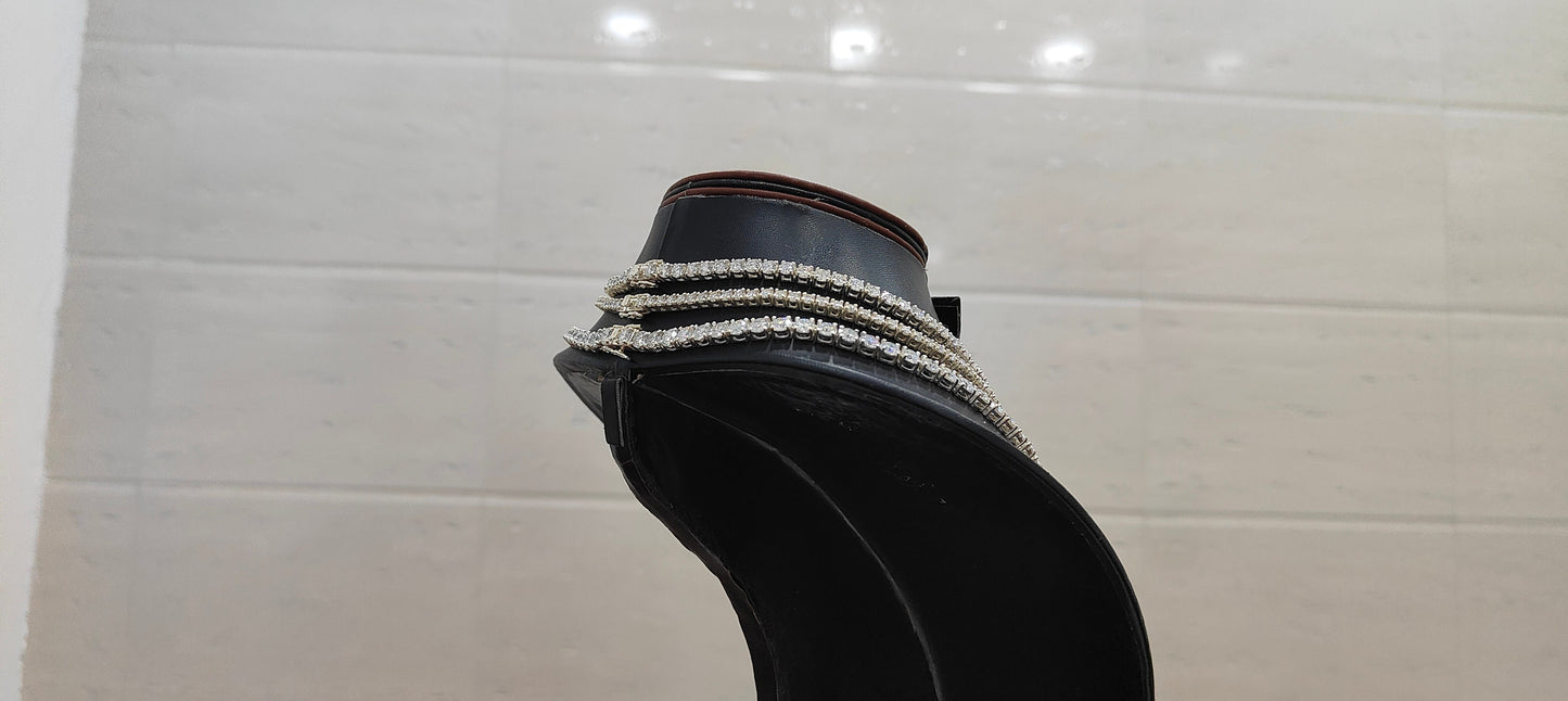 Solid Gold Moissanite Tennis Necklace, 4 mm Moissanite Jewelry, Elegant Wedding Necklace, Round Cut Necklace for Women, Engagement Jewelry