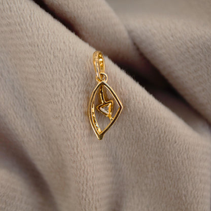 Natural Diamonds Without Chain Pendant, 18K Solid Gold Diamond Pendant, Lightweight Diamond Mini Pendant, IGI Certified Jewelry Gift for Her