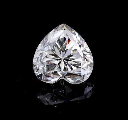 0.80 Carat - 1 Carat Heart Moissanite - 6 MM Heart Shape Moissanite- D Color VVS1 Moissanite Stone with GRA Certificate