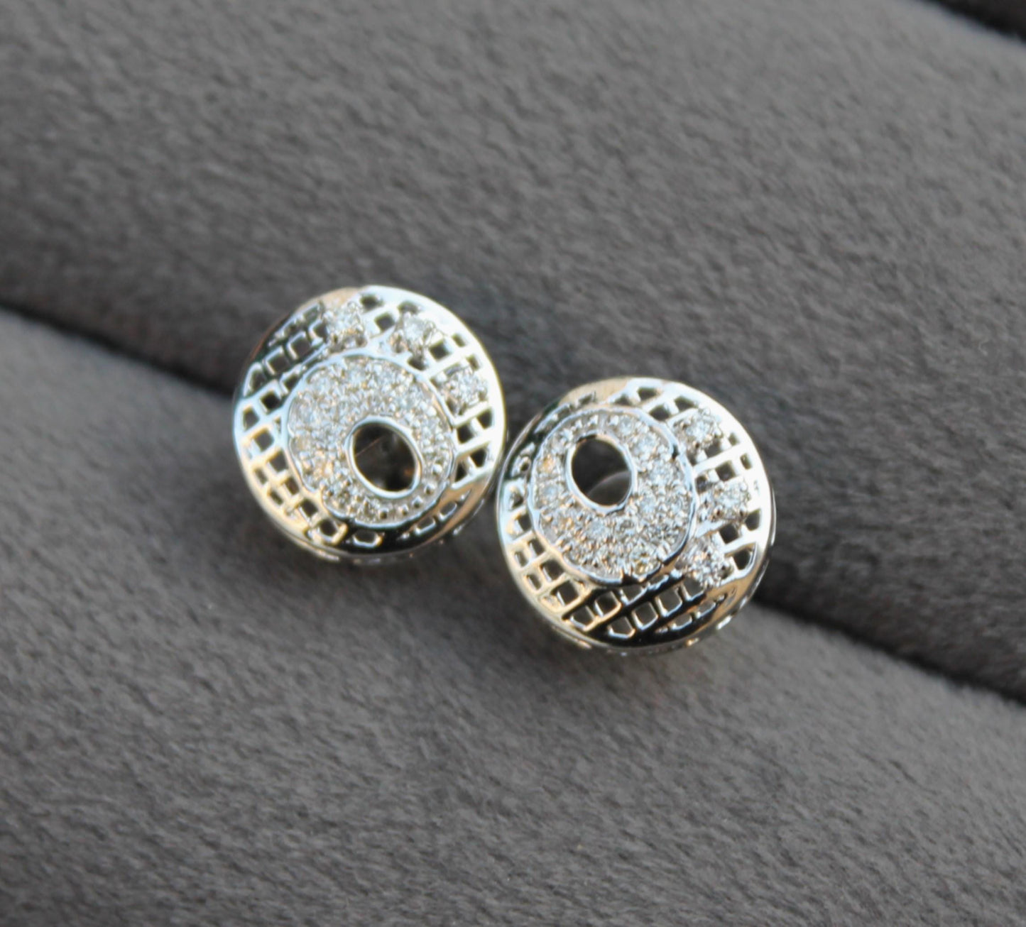 IGI Certified Gold Diamond Jewelry Set, 18K Gold Necklace and Earring Set, Real Diamond Jewelry for Women, Vintage Gift, Lightweight Jewelry