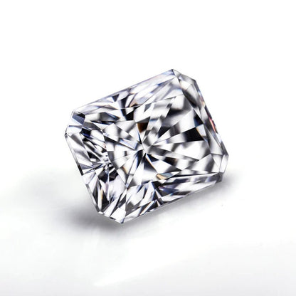 Radiant Cut Moissanite D Color VVS1, GRA Certified Stone for Men's Wedding Ring, Moissanite Loose Stone, 5X3mm to 14X10mm Available Sizes